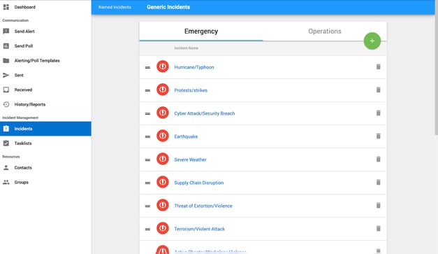 Creating Generic Incident Types